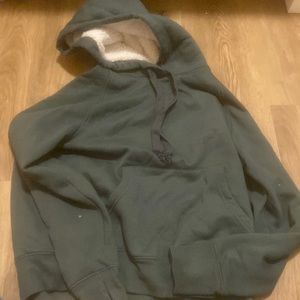 Green hoodie